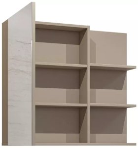 Helvetia Szafka łazienkowa GAJA 1D 78cm congo z lustrem HELVETIA 2