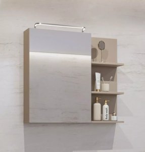 Helvetia Szafka łazienkowa GAJA 1D 78cm congo z lustrem HELVETIA 4