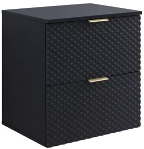 Helvetia Szafka pod umywalkę nablatową LAURA 2S 60cm czarna mat HELVETIA 2