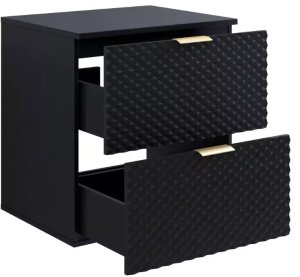 Helvetia Szafka pod umywalkę nablatową LAURA 2S 60cm czarna mat HELVETIA 5