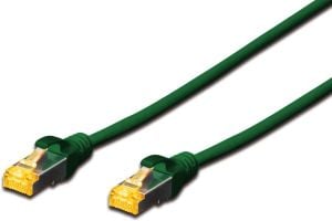 MicroConnect Patchcord S/FTP, CAT6A, 0.5m, zielony (SFTP6A005GBOOTED) 1