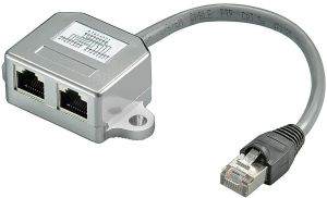 MicroConnect splitter RJ45 - 2xRJ45 (MPK421) 1