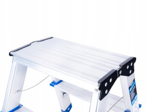 Geko Drabina aluminiowa 2-stopniowa dwustronna 150kg (1) 4