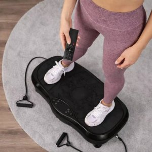 ExtraLink Moonwalk Spin Move Platofrma Wibracyjna do Ćwiczeń Fitness 200W czarna 7