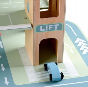 Polesie B70M Drewniany parking Samochodowy auta Garaż Winda 7