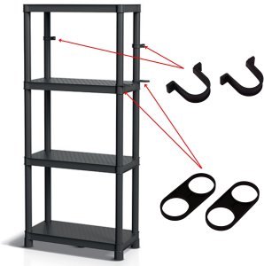 Orink Regał magazynowy pojedynczy 4 półkowy 1315x580mm do sklepu. magazynu 5