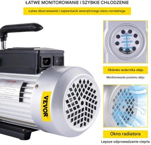 Marina Pompa próżniowa 1-stopniowa 12CFM 340L/min 6,35mm - serwis klimatyzacji 4