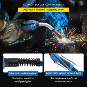 Weldline Pistolet spawalniczy MIG 250A 4,57 m do drutu 0,03-0,035 cala - Miller 6