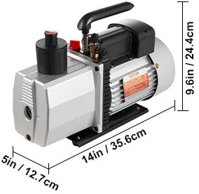 Marina Pompa próżniowa dwustopniowa 483 L/min, wirnikowa, 15 mikronów, 559W 2