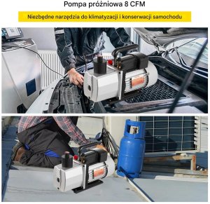 Marina Pompa próżniowa dwustopniowa 483 L/min, wirnikowa, 15 mikronów, 559W 6