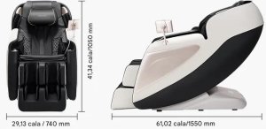 PROFIBED Fotel masujący 3D Zero Gravity SL-track z podgrzewaniem i LCD, relaks 2