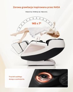 PROFIBED Fotel masujący 3D Zero Gravity SL-track z podgrzewaniem i LCD, relaks 4