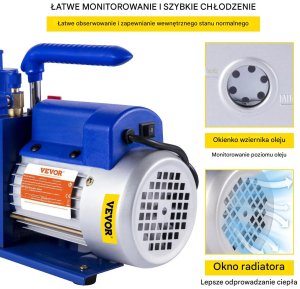 Marina Pompa próżniowa 7CFM, 1/2HP, rotacyjna łopatkowa, jednostopniowa HVAC 5