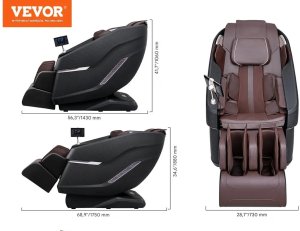 PROFIBED Fotel masujący 3D Shiatsu SL-Track z podgrzewaniem i głośnikiem, relaks 2