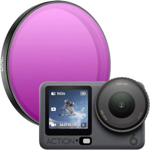 Filtr SunnyLife Filtr ND64 Szary Neutralny Ochronny do kamery sportowej DJI OSMO ACTION 6 2