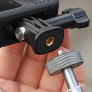 KiwiFotos Uchwyt adapter montażowy 1/4 cala obrotowy 360 do Action 5 Pro / Osmo Pocket 3 / Insta360 GO 3S 8