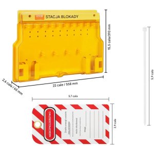 Orion Zestaw Lockout Tagout 60 szt. kłódki, zawieszki, bezpieczeństwo przemysłowe 2
