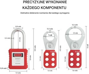 Orion Zestaw Lockout Tagout 60 szt. kłódki, zawieszki, bezpieczeństwo przemysłowe 7