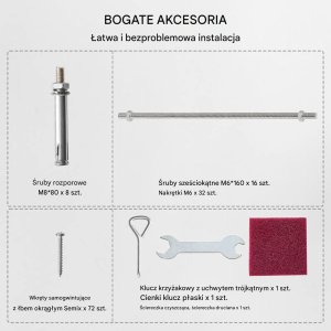vidaXL Regulowana podstawa słupa 203x203 mm stal nierdzewna 4 szt. do tarasu 4
