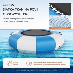 Vevor Dmuchana trampolina wodna + pompka elektryczna 200 cm 2