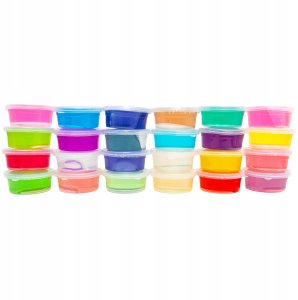 Branded toys Zestaw Do Robienia Glutów Slime Gluty Glinka Ozdoby Brokat Ogromny Zestaw 12