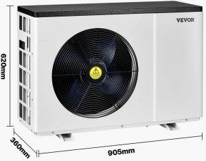 Azo Pompa ciepła basenowa 1,57,1 kW inwerter do basenu 2