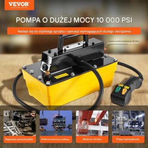 Virax Pompa hydrauliczno-pneumatyczna 10000 PSI  2,3 l 16mm wyjście z pilotem 3