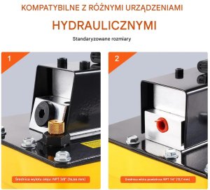Virax Pompa hydrauliczno-pneumatyczna 10000 PSI  2,3 l 16mm wyjście z pilotem 6