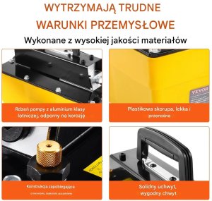 Virax Pompa hydrauliczno-pneumatyczna 10000 PSI  2,3 l 16mm wyjście z pilotem 7