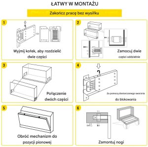 Auping Mechanizm podnośnik łóżka  sprężyny mocny wspornik łóżko Queen/Twin 7
