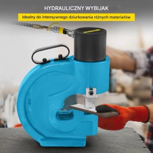 Virax Hydrauliczny dziurkacz wycinak do szyn 35T CH-70  pompa elektryczna 3
