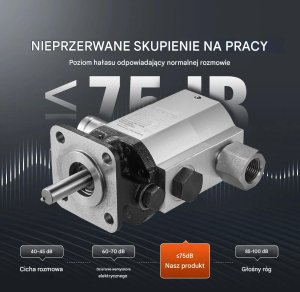 Virax Pompa hydrauliczna do łuparki 2-stopniowa 60 l/min 3600 RPM do drewna 6