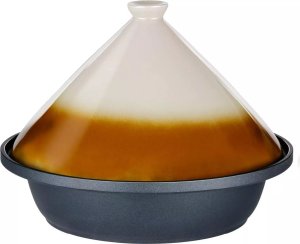 Alpina Naczynie do duszenia Tajine z ceramiczną pokrywą stożkową 30x25 cm 2,5 L 2