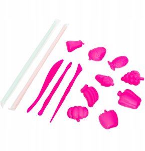 click4TOYS Slime Glinka Duży Zestaw Do Robienia Slime Foremki Ozdoby Brokat Dla Dzieci 8