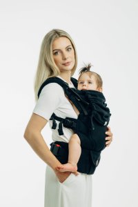 Wózek LennyLamb Nosidełko regulowane - LennyUpGrade Pro: Mała Jodełka Czarny Heban Regulowane 2