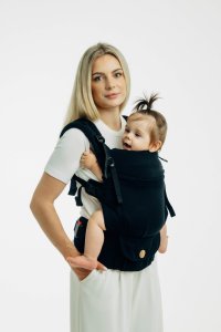Wózek LennyLamb Nosidełko regulowane - LennyUpGrade Pro: Mała Jodełka Czarny Heban Regulowane 3