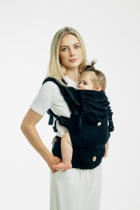 Wózek LennyLamb Nosidełko regulowane - LennyUpGrade Pro: Mała Jodełka Czarny Heban Regulowane 6