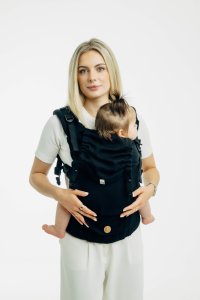 Wózek LennyLamb Nosidełko regulowane - LennyUpGrade Pro: Mała Jodełka Czarny Heban Regulowane 7