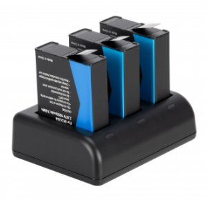 Ładowarka do aparatu Newell Zestaw Newell ładowarka trzykanałowa SDC-USB-C i trzy akumulatory BCX-204 do DJI Osmo Action 2