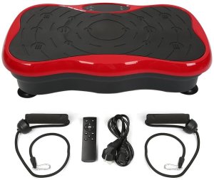 ExtraLink Moonwalk Spin Move Platofrma Wibracyjna do Ćwiczeń Fitness 200W czerwona 2