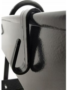 Vevor Wózek metalowy organizer mobilny 3 poziomy blokada kółek 79cm czarny 8