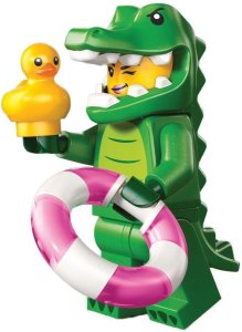 Figurka LEGO 71051 - Minifigures - Seria 28 Zwierzęta KOSTIUM KROKODYLA 3