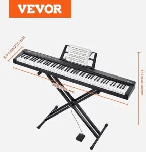 Keyboard 88-klawiszy cyfrowe pianino, półważone pełny zestaw, USB/Bluetooth 2