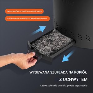 Vevor Biokominek kominek wolnostojący na taras stół ogrodowy stojący 40 cm 7