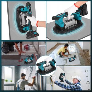 Delphi Tools Vrietina Przyssawka Wibracyjna do Płytek 2w1 Akumulatorowa 250kg LED 4