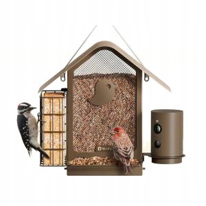 Skrzynkazdrewna Birdfy Feeder Metal V - karmnik dla ptaków z kamerą 3