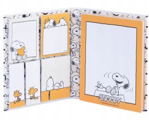 Snoopy Snoopy - Notatnik samoprzylepny A6 z kolekcji Lazy Days 2
