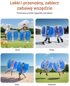 JOHN GMBH Dmuchańce bumper ball 1,2 m kula PVC nadmuchiwana zabawka plenerowa 3