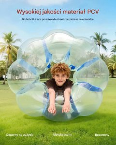 JOHN GMBH Dmuchańce bumper ball 1,2 m kula PVC nadmuchiwana zabawka plenerowa 4