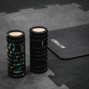 Actiget Mata do jogi, ćwiczeń fitness 183x61 cm antypoślizgowa, materac do stretchingu czarny Uniwersalny 3